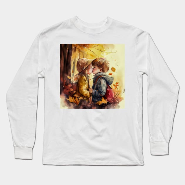 Watercolor Dreams Series Long Sleeve T-Shirt by VISIONARTIST